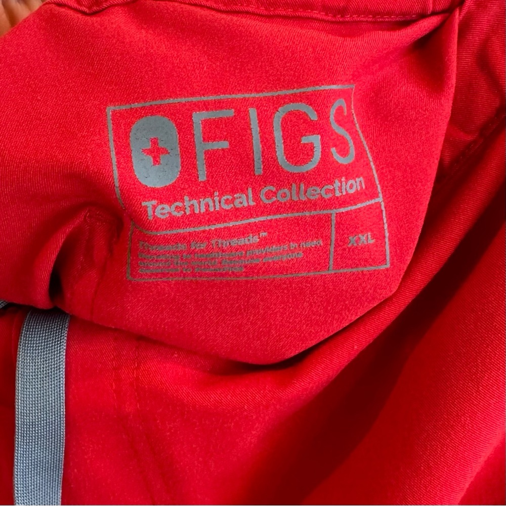 Figs Pisco Basic Scrub Pants/ Pop Red - image 6